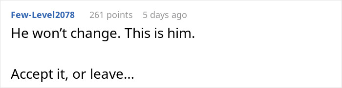 Comment expressing frustration about boyfriend not changing with text about GF feeling uneasy about moving in fears. Comment expressing frustration about boyfriend not changing with text about GF feeling uneasy about moving in fears.