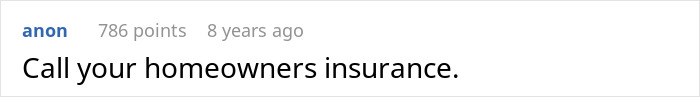 Comment on a forum suggesting to call homeowners insurance after kids use neighbor’s yard without permission leading to injury and a lawsuit. Comment on a forum suggesting to call homeowners insurance after kids use neighbor’s yard without permission leading to injury and a lawsuit.