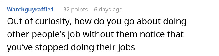 Text post with user asking how to do multiple roles without others noticing, highlighting employee overworking and role management issues. Text post with user asking how to do multiple roles without others noticing, highlighting employee overworking and role management issues.