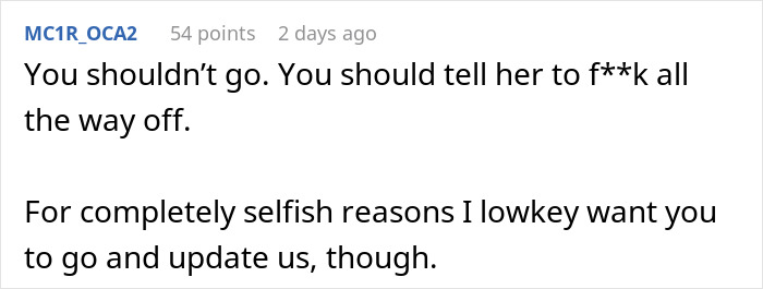 Comment discussing a spiritual bride getting dragged after her decision causes chaos and shock shortly before the wedding.