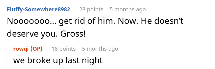 Reddit user discusses guy forgetting girlfriend’s birthday and demanding apologies for bothering him in a breakup conversation. Reddit user discusses guy forgetting girlfriend’s birthday and demanding apologies for bothering him in a breakup conversation.