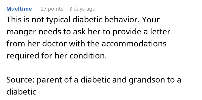 Woman eats what she shouldn’t at work, causing issues with a coworker in an office setting. Woman eats what she shouldn’t at work, causing issues with a coworker in an office setting.