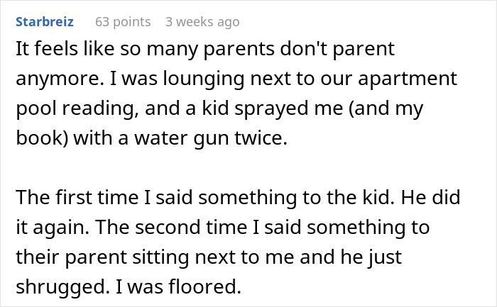 Screenshot of an online comment describing a parent refusing to discipline a bullying son, blaming behavior on his gender. Screenshot of an online comment describing a parent refusing to discipline a bullying son, blaming behavior on his gender.