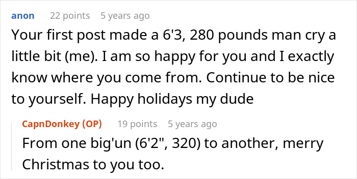 Reddit comment about father wanting to cancel Christmas because he can't afford holiday expenses.