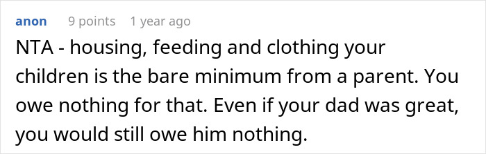 Commenter explains that housing, feeding, and clothing step-siblings is a parent's responsibility, not the teen's babysitting duty.