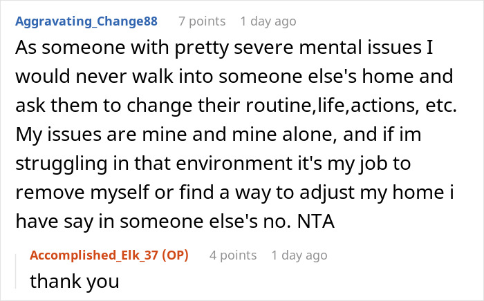 Reddit user discusses mental health and respecting others' routines, related to health nut roomie and strict diet challenges. Reddit user discusses mental health and respecting others' routines, related to health nut roomie and strict diet challenges.