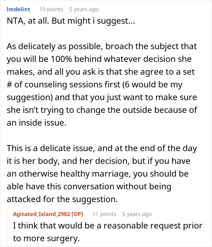 Woman asking husband about his feelings on her plastic surgeries, revealing his unexpected brutal honesty. Woman asking husband about his feelings on her plastic surgeries, revealing his unexpected brutal honesty.