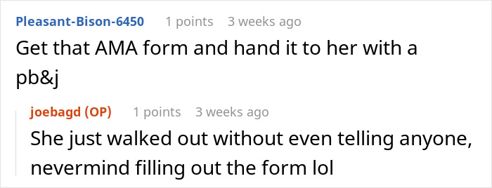 Screenshot of a Reddit comment thread discussing a Karen patient trying to impose rules on ER staff. Screenshot of a Reddit comment thread discussing a Karen patient trying to impose rules on ER staff.
