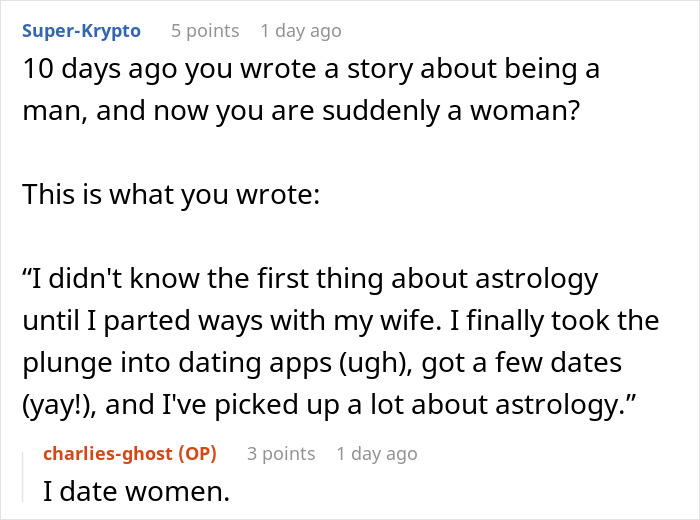 Comment section screenshot discussing a female software developer invited to client meetings as a pretty face.