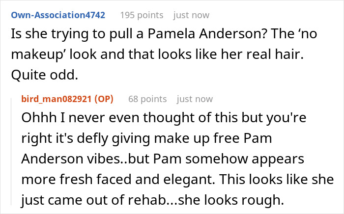 Screenshot of online comments discussing Meghan Markle's makeup-free look, describing it as rough and unusual. Screenshot of online comments discussing Meghan Markle's makeup-free look, describing it as rough and unusual.