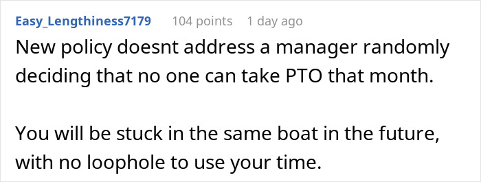 Office Left In Chaos After Ridiculous PTO Rules Are Announced: "Our Calendar Looked Like Cheese" Office Left In Chaos After Ridiculous PTO Rules Are Announced: "Our Calendar Looked Like Cheese"