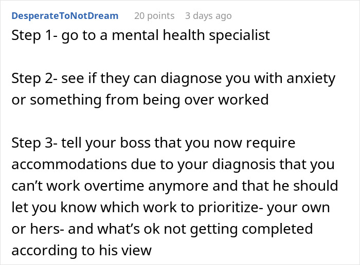 Woman eats what she shouldn’t at work, causing unexpected consequences for her coworker in the office environment.