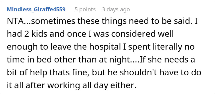 User comment emphasizing the reality check on being a stay-at-home mom, not meaning being a stay-in-bed mom. User comment emphasizing the reality check on being a stay-at-home mom, not meaning being a stay-in-bed mom.