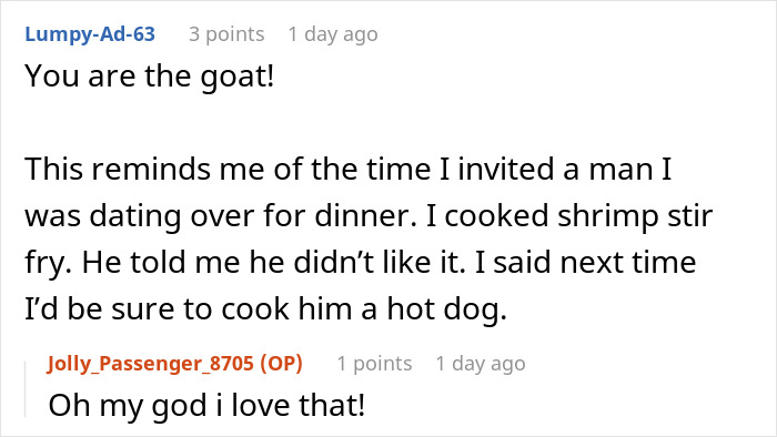 Text conversation on a forum about a bride’s savage revenge involving a special meal at the wedding with a controlling MIL. Text conversation on a forum about a bride’s savage revenge involving a special meal at the wedding with a controlling MIL.