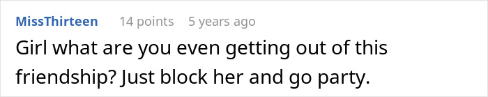 Screenshot of a social media comment about a friend not understanding why clingy children can’t come on vacation. Screenshot of a social media comment about a friend not understanding why clingy children can’t come on vacation.