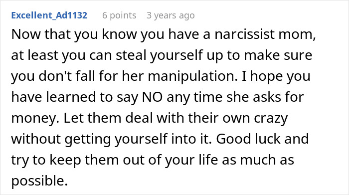 Screenshot of a social media comment discussing entitled parents and ignoring the autistic brother’s creepy behavior.