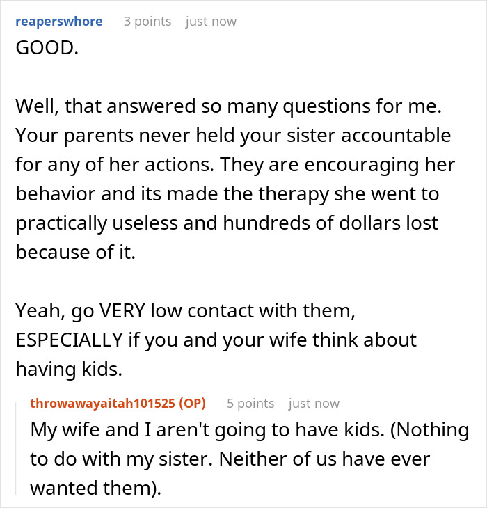 Screenshot of an online discussion about a guy rejecting his sister’s big wedding idea amid family conflict over rejection sensitive dysphoria. Screenshot of an online discussion about a guy rejecting his sister’s big wedding idea amid family conflict over rejection sensitive dysphoria.