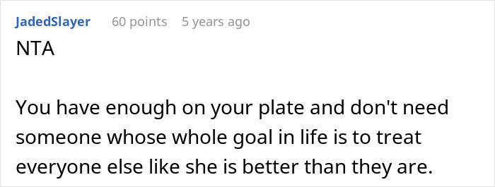 Comment from user JadedSlayer discussing a grieving dad's efforts to make daughter's birthday special amid SIL's mockery.