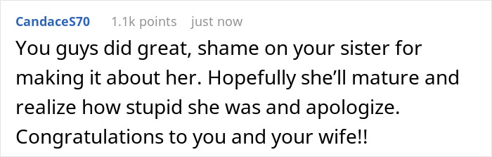 Reddit comment reacting to guy rejecting sister’s big wedding idea, with family upset due to rejection sensitive dysphoria. Reddit comment reacting to guy rejecting sister’s big wedding idea, with family upset due to rejection sensitive dysphoria.