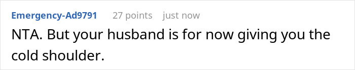 Comment text on a forum discussing a MIL hogging Thanksgiving food and conflict with DIL.