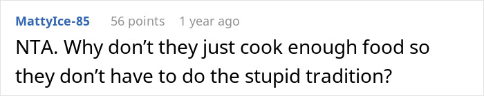 Text comment about family Christmas traditions leaving woman baffled and boyfriend offended she didn&rsquo;t join in the tradition.