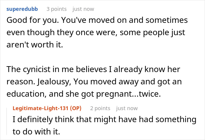Screenshot of an online discussion about best friend no contact returns and emotions like jealousy and moving on. Screenshot of an online discussion about best friend no contact returns and emotions like jealousy and moving on.