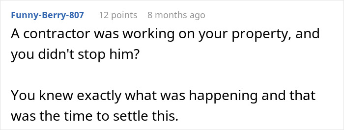 Comment on a forum discussing a man refusing to pay $2000 after neighbor replaced his rotten fence without agreement. Comment on a forum discussing a man refusing to pay $2000 after neighbor replaced his rotten fence without agreement.
