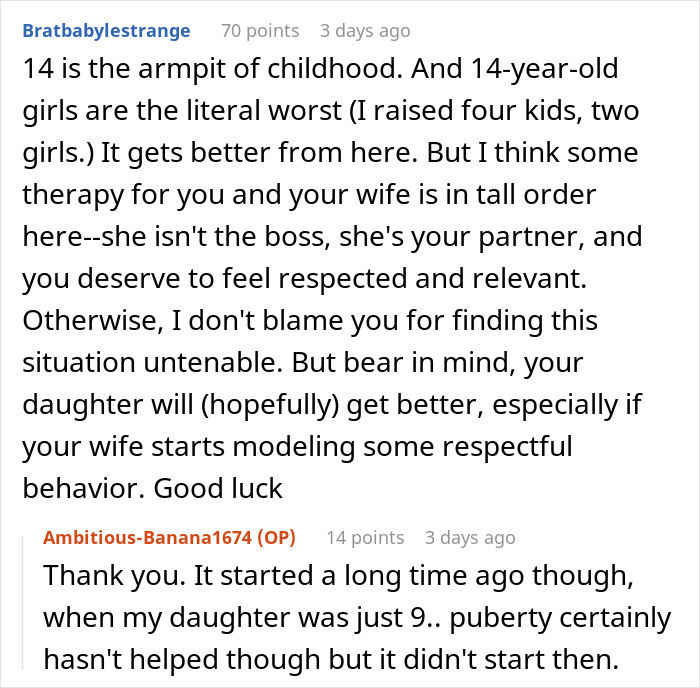 Man discusses enduring teen’s rude attitude for years and contemplates ending ties with his family.