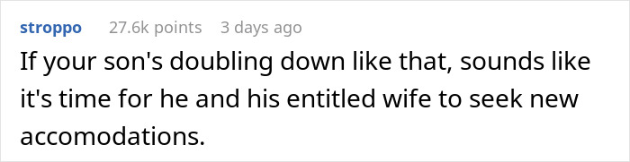 Comment on a social media post, discussing a mother-in-law offering to make morning coffee for daughter-in-law but ignoring her fancy recipe instructions. Comment on a social media post, discussing a mother-in-law offering to make morning coffee for daughter-in-law but ignoring her fancy recipe instructions.