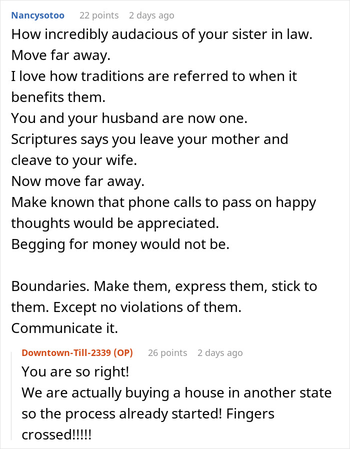 Reddit user advises setting boundaries with sister-in-law after woman gifts brother a papaya and calls him cheap on birthday. Reddit user advises setting boundaries with sister-in-law after woman gifts brother a papaya and calls him cheap on birthday.