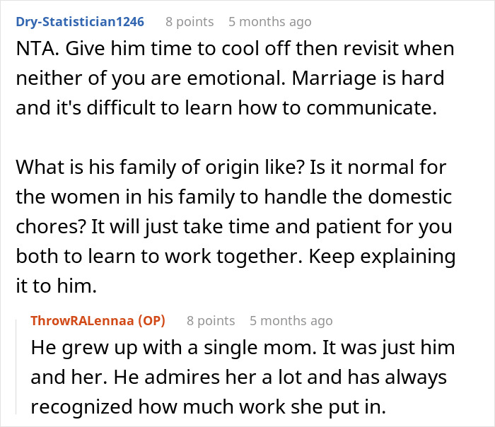 Reddit conversation about man treating wife like servant and the impact on attraction in their marriage. Reddit conversation about man treating wife like servant and the impact on attraction in their marriage.