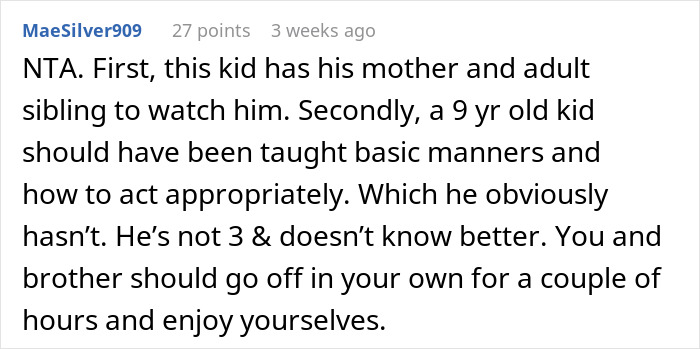 Screenshot of an online comment discussing a teen being blamed for not stopping a kid from running into traffic.