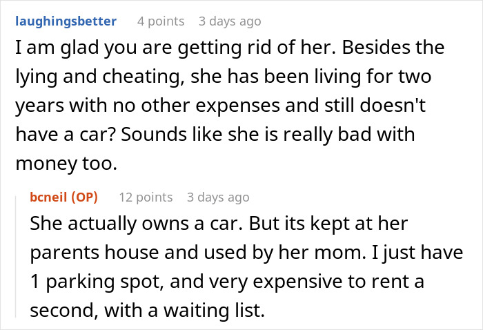 Man kicks out girlfriend after discovering she secretly went clubbing and lost his car, causing trust and financial issues. Man kicks out girlfriend after discovering she secretly went clubbing and lost his car, causing trust and financial issues.