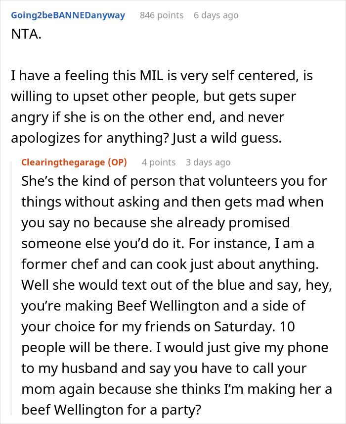 Screenshot of a Reddit discussion about a woman purposely excluding sick DIL from family holiday and conflict arising. Screenshot of a Reddit discussion about a woman purposely excluding sick DIL from family holiday and conflict arising.