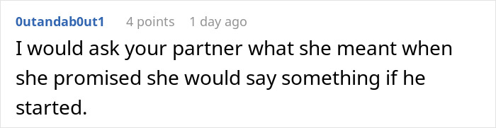 Reddit comment discussing relationship advice as a funny guy makes everyone laugh by mocking daughter&rsquo;s boyfriend&rsquo;s job.