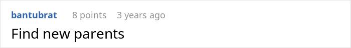 Comment on a forum saying find new parents, discussing entitled parents and autistic brother issues online.