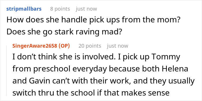 Screenshot of an online discussion about a jealous wife upset over hubby’s mom having pictures of his ex in her house. Screenshot of an online discussion about a jealous wife upset over hubby’s mom having pictures of his ex in her house.