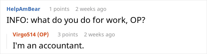 Screenshot of an online forum discussion about family vacation conflict involving business priorities and solo trip threat.