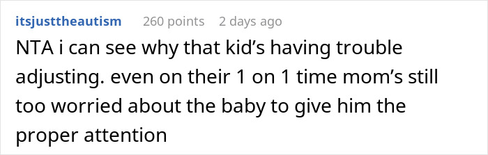 Screenshot of a Reddit comment discussing a mom’s worry and difficulty adjusting while a friend babysits overnight. Screenshot of a Reddit comment discussing a mom’s worry and difficulty adjusting while a friend babysits overnight.