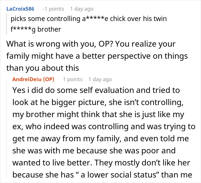 Man Realizes He’s Funding His Family’s Lifestyle After They Can’t Stop Hating On His GF Man Realizes He’s Funding His Family’s Lifestyle After They Can’t Stop Hating On His GF