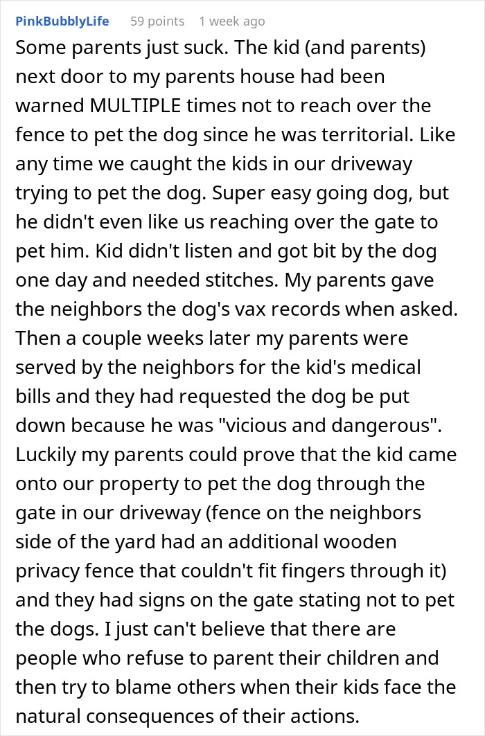 Parents sue neighbor after kids use yard without asking and girl ends up in ER from dog bite requiring stitches. Parents sue neighbor after kids use yard without asking and girl ends up in ER from dog bite requiring stitches.