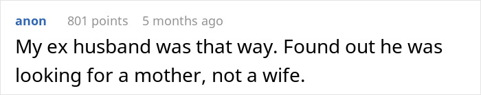 Comment about ex-husband treating wife like a servant and the impact on their relationship and attraction. Comment about ex-husband treating wife like a servant and the impact on their relationship and attraction.