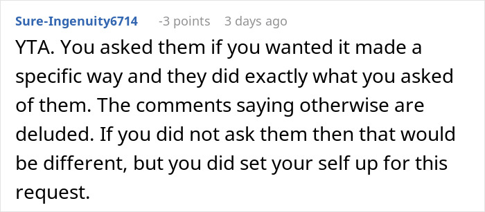 Screenshot of a forum comment discussing a mother-in-law making morning coffee for daughter-in-law despite recipe demands. Screenshot of a forum comment discussing a mother-in-law making morning coffee for daughter-in-law despite recipe demands.