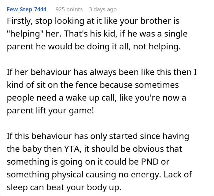 Text post sharing advice on parenting responsibility and challenges of being a stay-at-home mom versus stay-in-bed mom. Text post sharing advice on parenting responsibility and challenges of being a stay-at-home mom versus stay-in-bed mom.