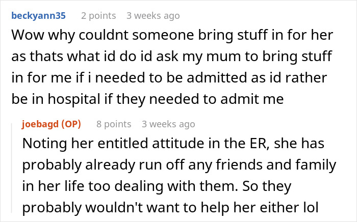 Text conversation showing a Karen patient with an entitled attitude trying to impose rules on ER staff and calling the cops. Text conversation showing a Karen patient with an entitled attitude trying to impose rules on ER staff and calling the cops.