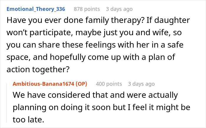 Man experiences teen’s rude attitude for years, contemplates ending relationship with his whole family due to ongoing issues.