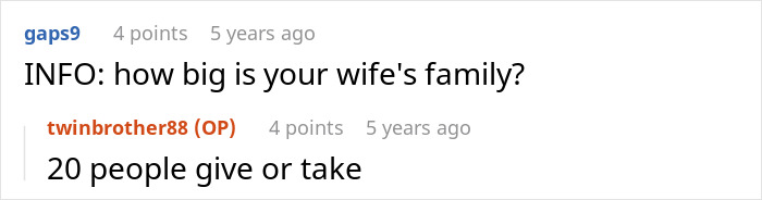 Guy Sends His Twin Bro To In-Laws' Family Gathering In Order To Prove They Don't Care About Him Guy Sends His Twin Bro To In-Laws' Family Gathering In Order To Prove They Don't Care About Him
