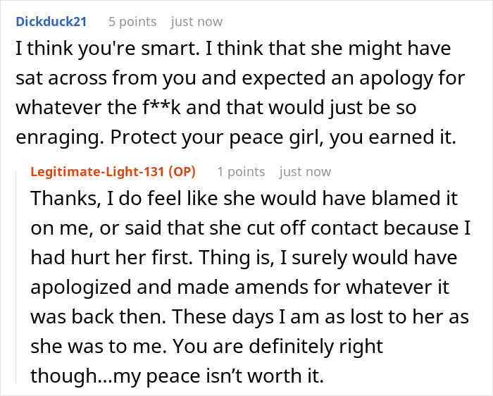 Conversation screenshot of a best friend no contact returns discussion about blame, apology, and protecting peace. Conversation screenshot of a best friend no contact returns discussion about blame, apology, and protecting peace.
