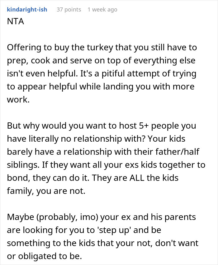 Text conversation about refusing to host a blended family Christmas with ex’s affair kids, causing in-laws to be furious. Text conversation about refusing to host a blended family Christmas with ex’s affair kids, causing in-laws to be furious.