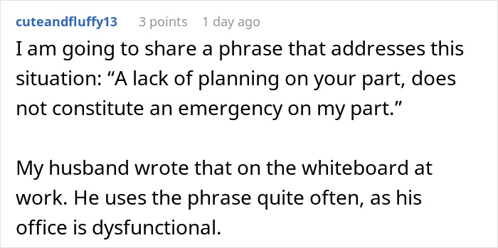Screenshot of a Reddit comment discussing the phrase about a company sending packages to the wrong address. Screenshot of a Reddit comment discussing the phrase about a company sending packages to the wrong address.